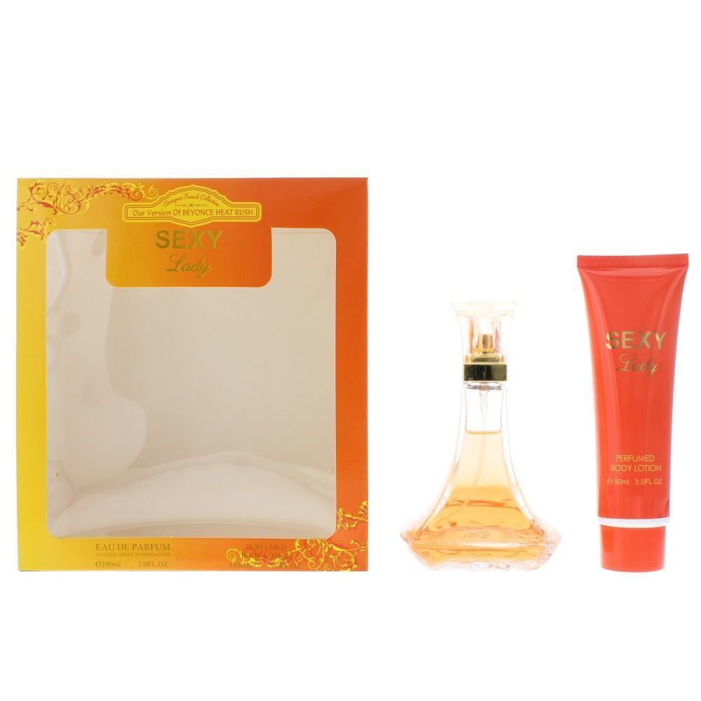 Set Designer French: Sexy Lady, Eau De Parfum, Γυναικείο, 100 ml + Sexy Lady, Ενυδατική Λοσιόν Σώματος, 90 ml