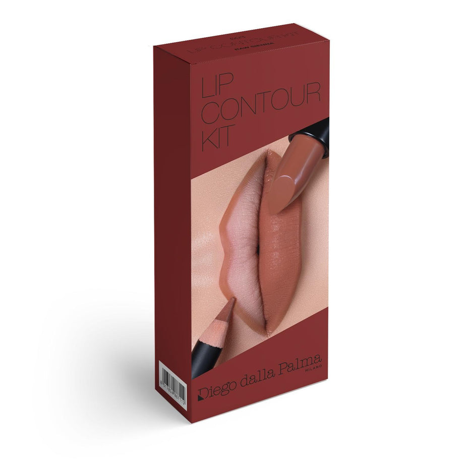 Set Diego Dalla Palma: The Κραγιόν, Cream Κραγιόν, 503, Caramello, 4 g + Matita, Contour, Μολύβι Χειλιών, 503, Raw Sienna, 1.1 g