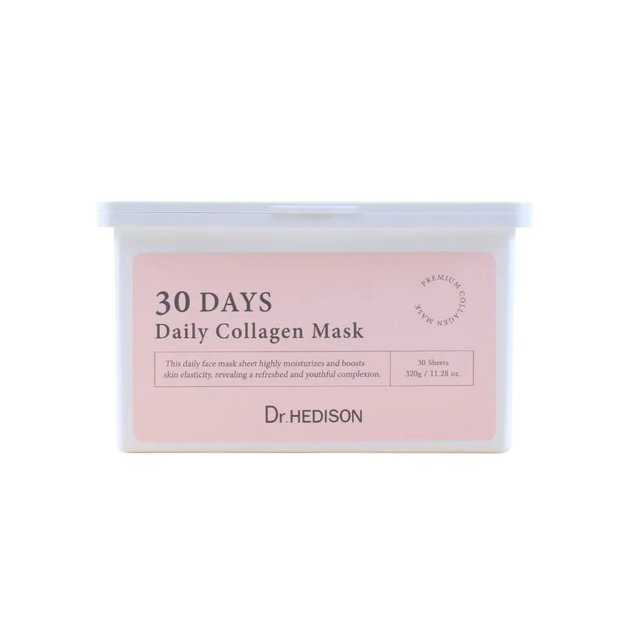 Σετ, Dr. Hedison, 30 Days Daily Collagen, Vegan, Intense Hydration, Sheet Mask, Για το Πρόσωπο, Daily, 30 pcs, 320 g