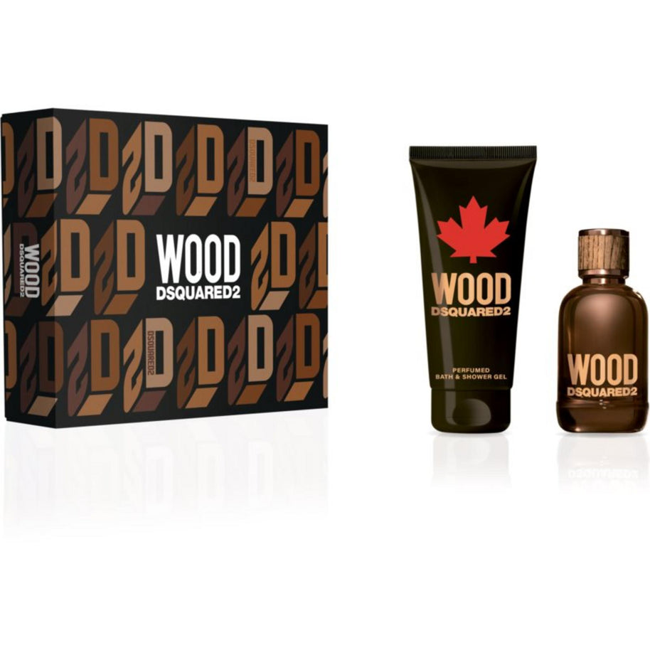 Set Dsquared 2: Green Wood, Eau De Toilette, Ανδρικό, 100 ml + Green Wood, Αφρόλουτρο & Σαμπουάν 2-Σε-1, 150 ml