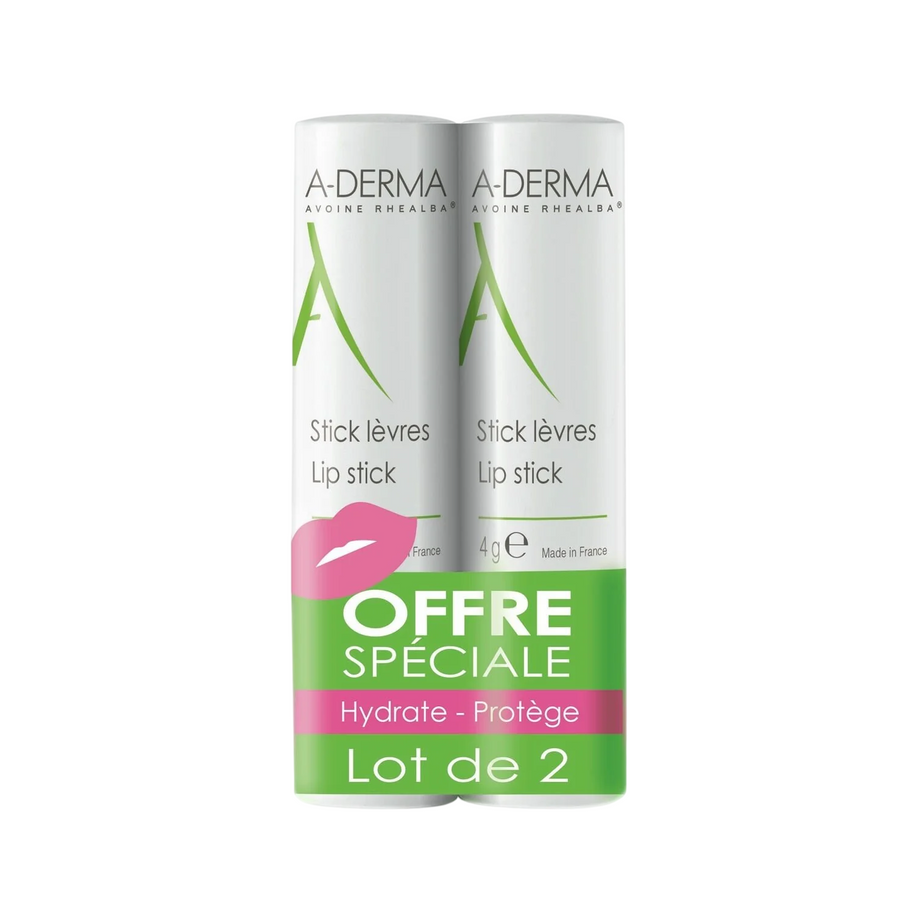 Σετ Duo, A-Derma, A-Derma, Ενυδάτωσης, Βάλσαμο Χειλιών Treatment, 2 pcs, 4 ml