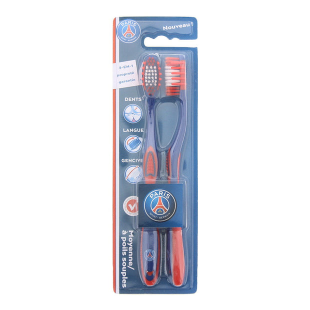 Σετ Duo, Epl, Paris Saint-Germain, Toothbrush, Blue & Red, 2 pcs