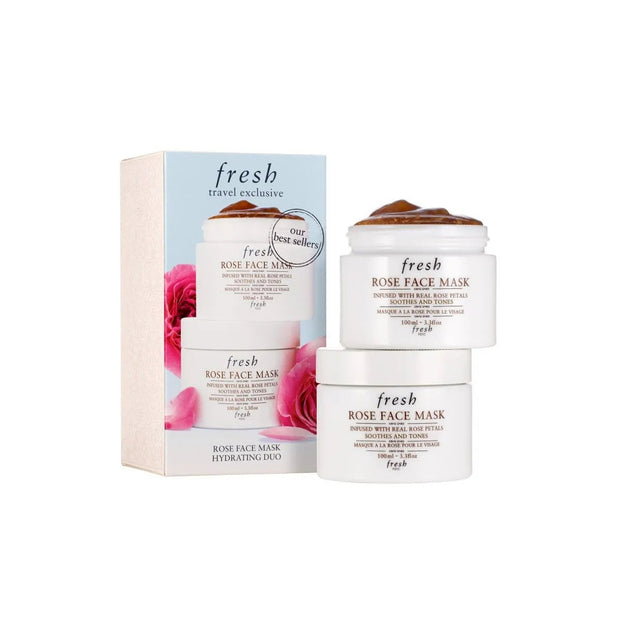 Σετ Duo, Fresh, Rose, Καταπραϋντικό & Toning, Μάσκα Σε Μορφή Κρέμας, Για το Πρόσωπο, 2 pcs, 100 ml