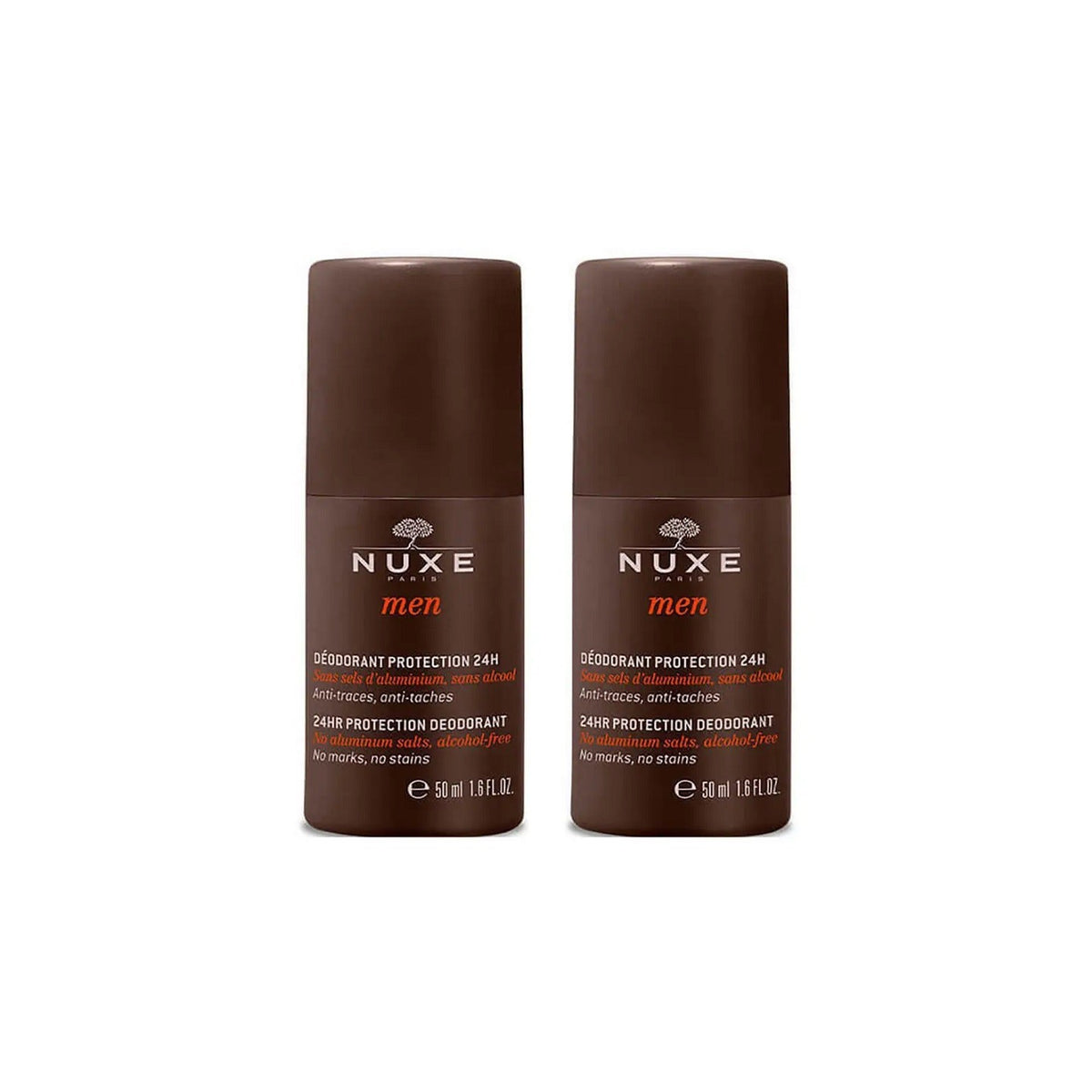 Set Duo, Nuxe, Men, 24h Protection, Αποσμητικό Roll-On, Ανδρικό, 2 pcs, 50 ml