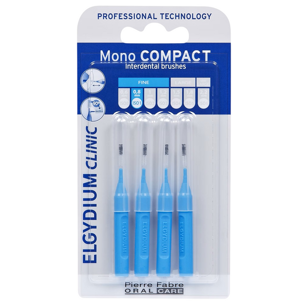 Σετ, Elgydium, Interdental Brush, Blue, 4 pcs