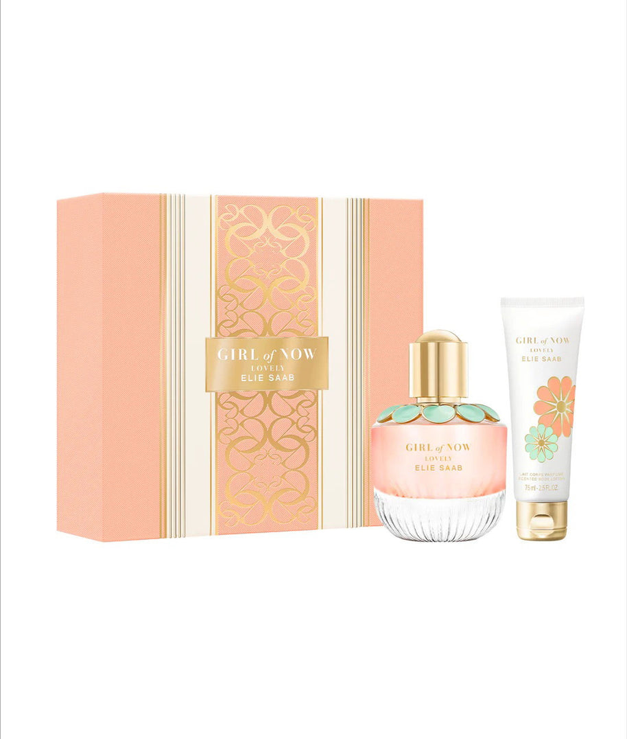 Σετ Elie Saab: Girl Of Now Lovely, Eau De Parfum, Για Γυναίκες, 50 ml + Girl Of Now Lovely, Ενυδατική Λοσιόν Σώματος, 75 ml