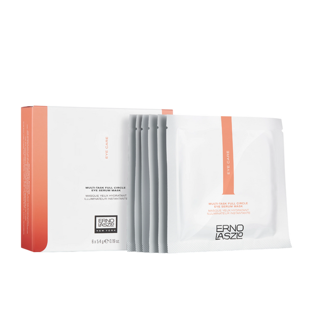 Σετ, Erno Laszlo, Multi-Task, Ορός, Λαμπερό, Eye Sheet Mask, 6 pcs, 5.4 ml