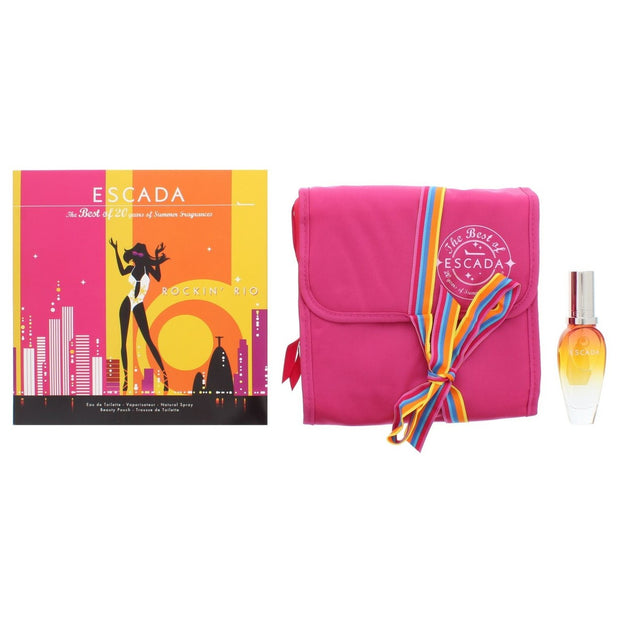Σετ Escada: Rockin' Rio, Eau De Toilette, Για Γυναίκες, 30 ml + Escada, GWP Textile Pouch, Pink