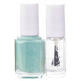 Σετ Essie: Nail Enamel, Vegan, Glossy Shine Finish, Βερνίκι Νυχιών, 99, Mint Candy Apple, 13.5 ml + Nail Care - Good To Go, Top Coat, Nail Strengthening Lacquer, 5 ml