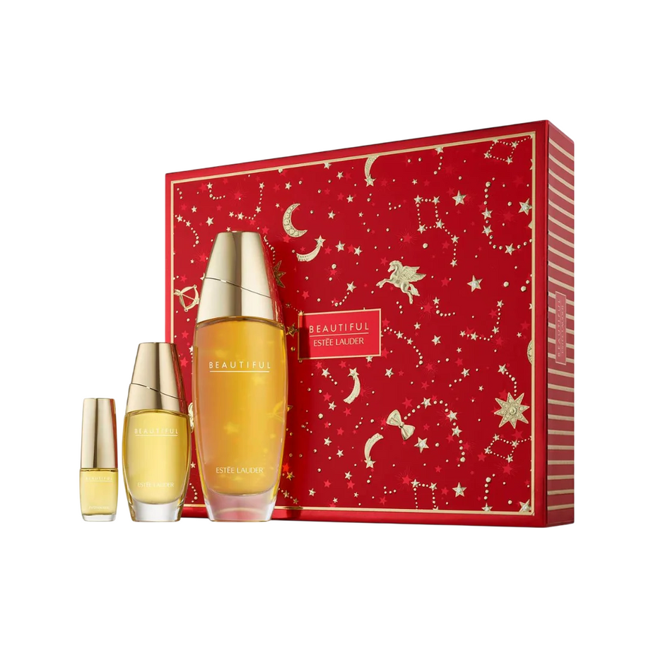 Set Estee Lauder: Beautiful, Eau De Parfum, Γυναικείο, 100 ml + Beautiful, Eau De Parfum, Γυναικείο, 30 ml + Beautiful, Eau De Parfum, Γυναικείο, 4.7 ml