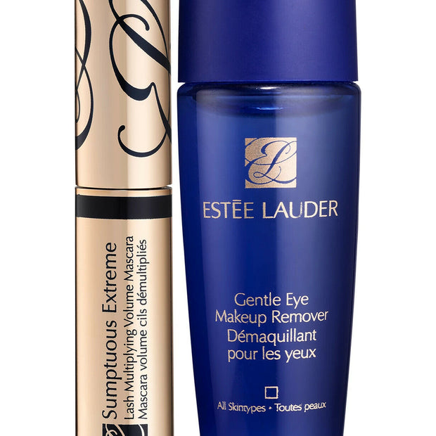Extreme Lashes Σετ Estee Lauder: Gentle Eye, Makeup Remover Lotion, 30 ml + Sumptuous Extreme, Αδιάβροχο, Volumizing, Μάσκαρα, Black, 2.8 ml