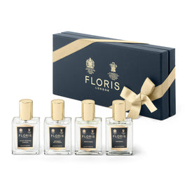 Σετ Floris Of London: Night Scented Jasmine, Eau De Toilette, Για Γυναίκες, 15 ml + Bouquet De La Reine, Eau De Toilette, Για Γυναίκες, 15 ml + White Rose, Eau De Toilette, Για Γυναίκες, 15 ml + Chypress, Eau De Toilette, Unisex, 15 ml