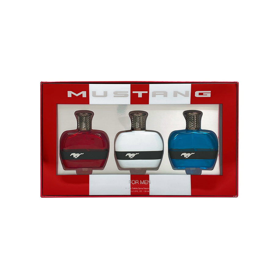 Set Ford: Mustang Blue, Eau De Toilette, Ανδρικό, 30 ml + Mustang Red, Eau De Toilette, Ανδρικό, 30 ml + Mustang White, Eau De Toilette, Ανδρικό, 30 ml