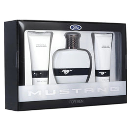 Set Ford: Mustang White, Eau De Toilette, Ανδρικό, 100 ml + Mustang White, Balm Για Μετά το Ξύρισμα, 100 ml + Mustang White, Αφρόλουτρο, For Hair & Body, 100 ml