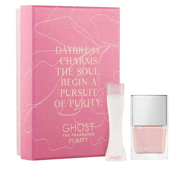 Σετ Ghost: Purity, Eau De Toilette, Για Γυναίκες, 5 ml + Ghost, Βερνίκι Νυχιών, 10 ml
