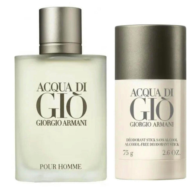Σετ Giorgio Armani: Acqua di Gio, Eau De Toilette, Για Άνδρες, 100 ml + Acqua di Gio, Αντιιδρωτικό Αποσμητικό Stick, Για Άνδρες, 75 g