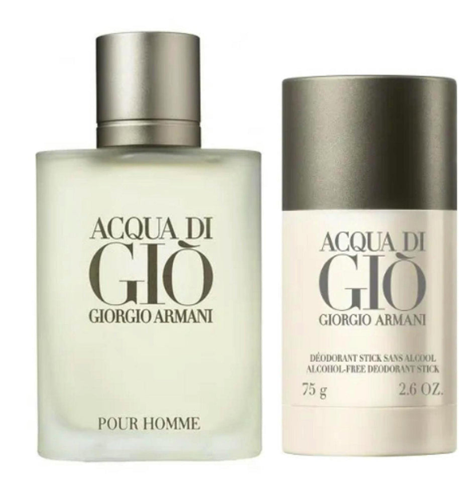 Set Giorgio Armani: Acqua di Gio, Eau De Toilette, Ανδρικό, 100 ml + Acqua di Gio, Αντιιδρωτικό Αποσμητικό Stick, Ανδρικό, 75 g