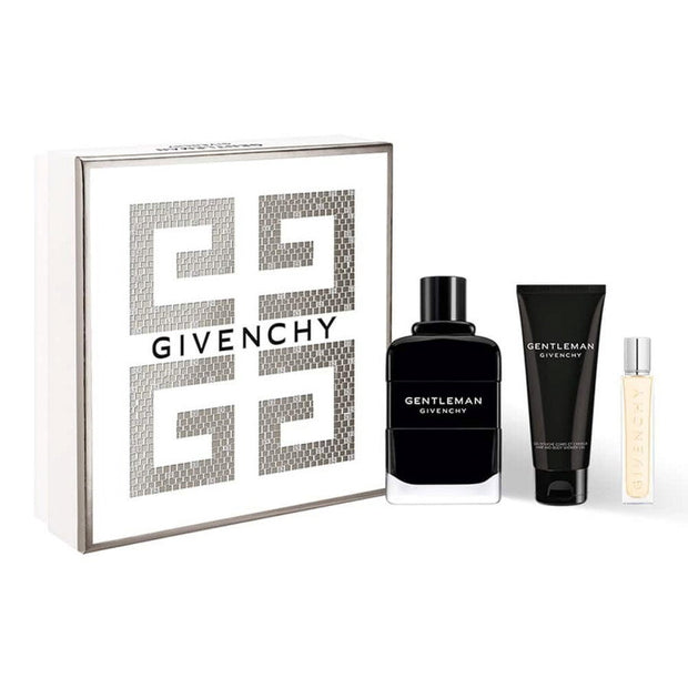 Σετ Givenchy: Gentleman, Eau De Parfum, Για Άνδρες, 100 ml + Gentleman, Καθαρισμού, Αφρόλουτρο, Για Όλο το Σώμα, Για Όλους τους Τύπους Δέρματος, 75 ml + Gentleman, Eau De Parfum, Για Άνδρες, 12.5 ml