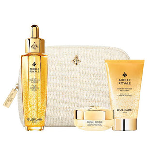Σετ Guerlain: Abeille Royale, Replumping, Έλαιο, Για Πρόσωπο & Λαιμό, 50 ml + Abeille Royale, Honey, Age-Defying, Κρέμα Ημέρας Για το Πρόσωπο, 15 ml + Abeille Royale, Αφρός Καθαρισμού, 40 ml