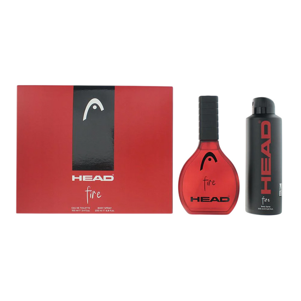 Σετ Head: Fire, Eau De Toilette, Για Άνδρες, 100 ml + Fire, Αποσμητικό Spray, Για Άνδρες, 200 ml