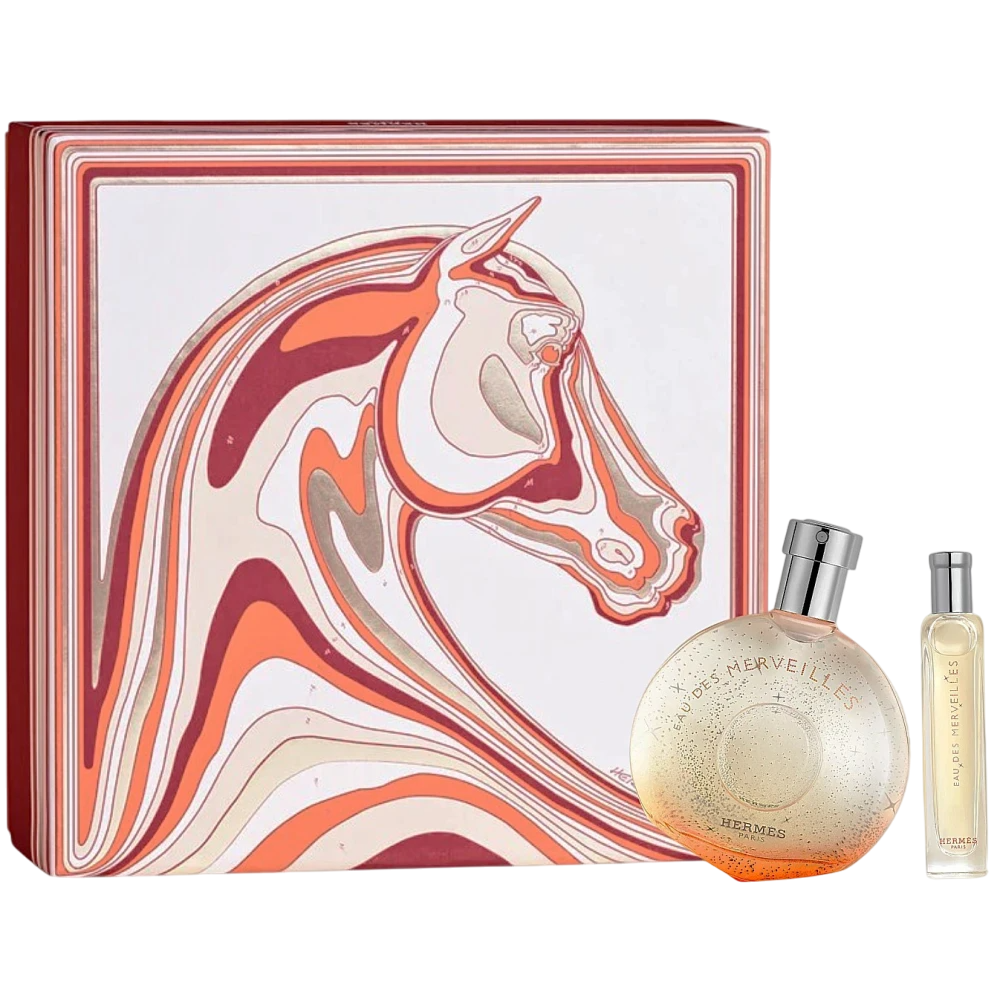 Σετ Hermes: Eau des Merveilles, Eau De Toilette, Για Γυναίκες, 50 ml + Eau des Merveilles, Eau De Toilette, Για Γυναίκες, 15 ml