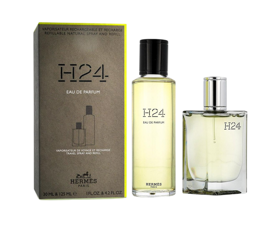 Σετ Hermes: H24, Eau De Parfum, Για Άνδρες, 30 ml + H24, Eau De Parfum, Για Άνδρες, Refill, Επαναγεμιζόμενο, 125 ml