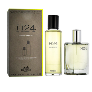 Σετ Hermes: H24, Eau De Parfum, Για Άνδρες, 30 ml + H24, Eau De Parfum, Για Άνδρες, Refill, Επαναγεμιζόμενο, 125 ml