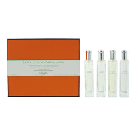 Set Hermes: Un Jardin Sur Le Nil, Eau De Toilette, Unisex, 15 ml + Un Jardin Sur Le Toit, Eau De Toilette, Unisex, 15 ml + Un Jardin Sur La Lagune, Eau De Toilette, Unisex, 15 ml + Le Jardin de Monsieur Li, Eau De Toilette, Γυναικείο, 15 ml
