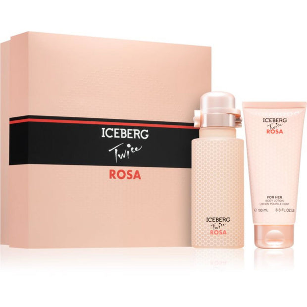Σετ Iceberg: Twice Rosa, Eau De Toilette, Για Γυναίκες, 125 ml + Twice Rosa, Ενυδατικό, Λοσιόν Σώματος, 100 ml