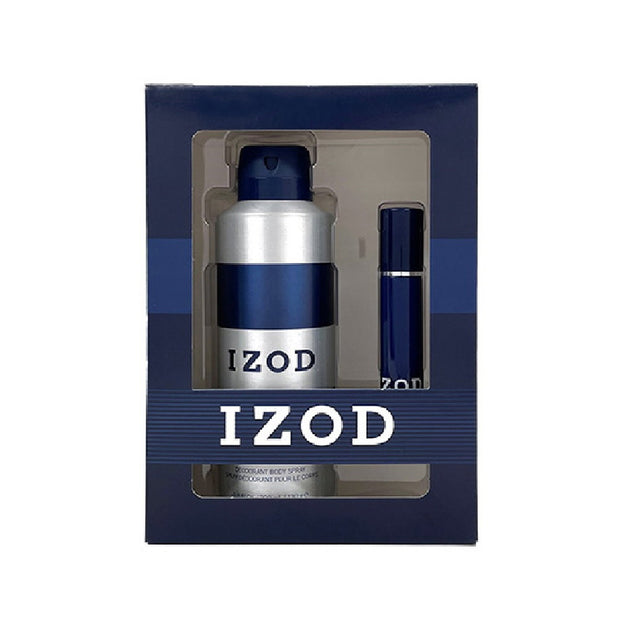 Σετ Izod: Blue, Eau De Toilette, Για Άνδρες, 15 ml + Blue, Αρωματικό Spray, Για Άνδρες, 200 ml