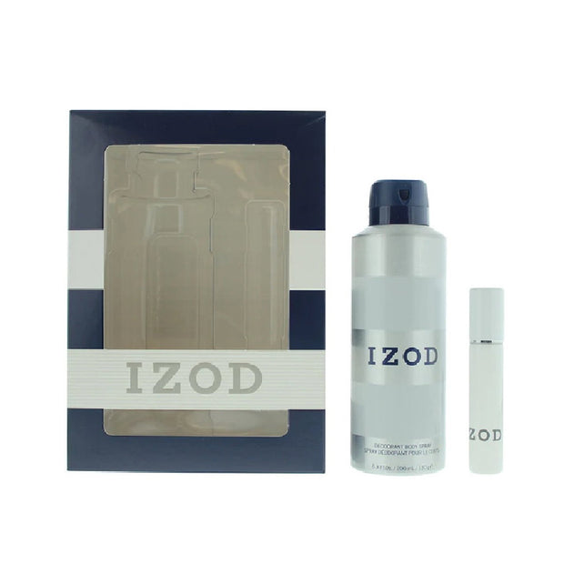 Σετ Izod: White, Eau De Toilette, Για Άνδρες, 15 ml + White, Αρωματικό Spray, Για Άνδρες, 200 ml
