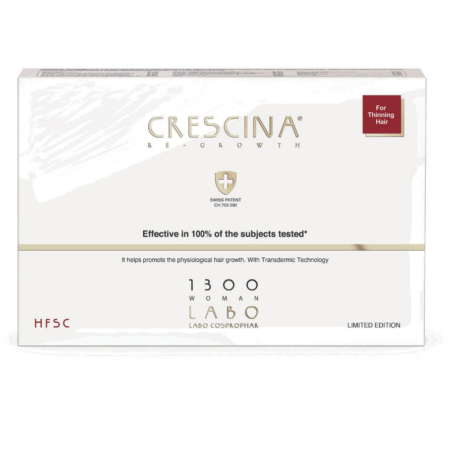 Set, Labo Suisse, Crescina, Transdermic HFSC 1300, For Growth Stimulation, Ampoules Treatment Serum, For Scalp, Γυναικείο, 5 pcs, 3.5 ml