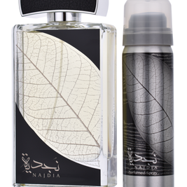 Σετ Lattafa: Najdia, Eau De Parfum, Για Άνδρες, 100 ml + Najdia, Αποσμητικό Spray, Για Άνδρες, 50 ml