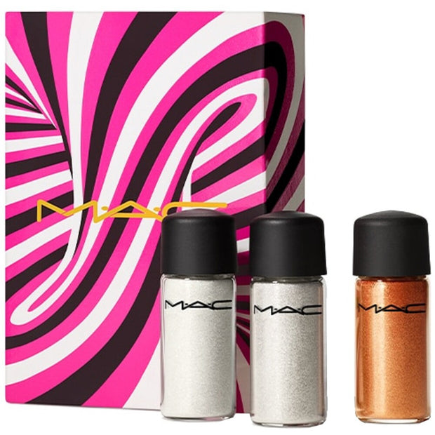 Sprinkle Of Magic Σετ MAC: Mini, Loose Glitter Σκιά Ματιών, Gold, 2.5 g + Mini, Loose Glitter Σκιά Ματιών, Red, 2.5 g + Mini, Loose Glitter Σκιά Ματιών, Bronze, 2.5 g