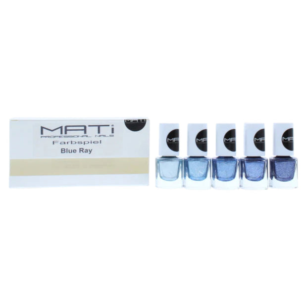 Σετ, Mati, Blue Ray, Βερνίκι Νυχιών, 5 pcs, 5 ml