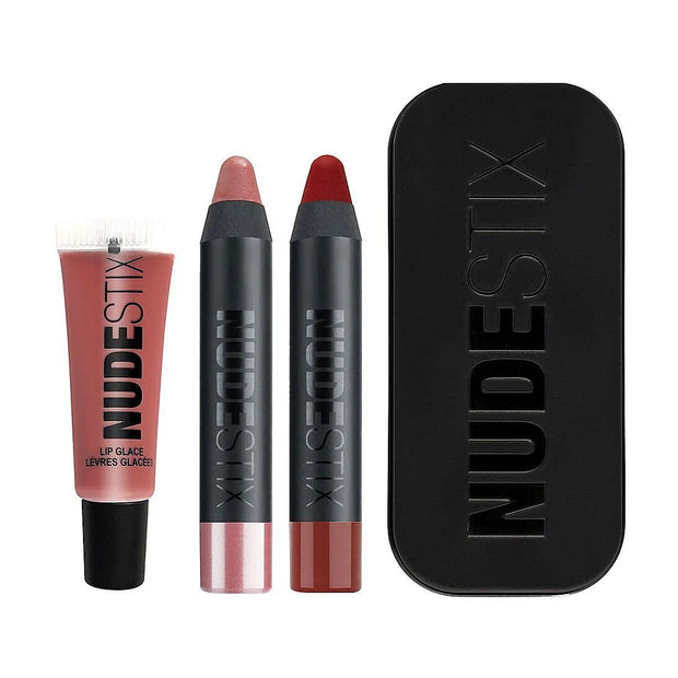 Σετ Nudestix: Red Hot Lips Mini Kit Royal, Κραγιόν, 04, Nude, 2 ml + Red Hot Lips Mini Kit Royal, Κραγιόν, Posh, 2.5 ml