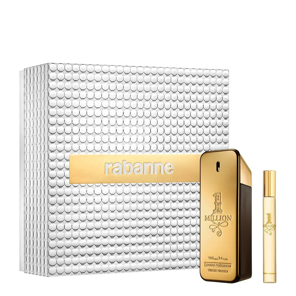Set Paco Rabanne: 1 Million, Eau De Toilette, Ανδρικό, 100 ml + 1 Million, Eau De Toilette, Ανδρικό, 10 ml