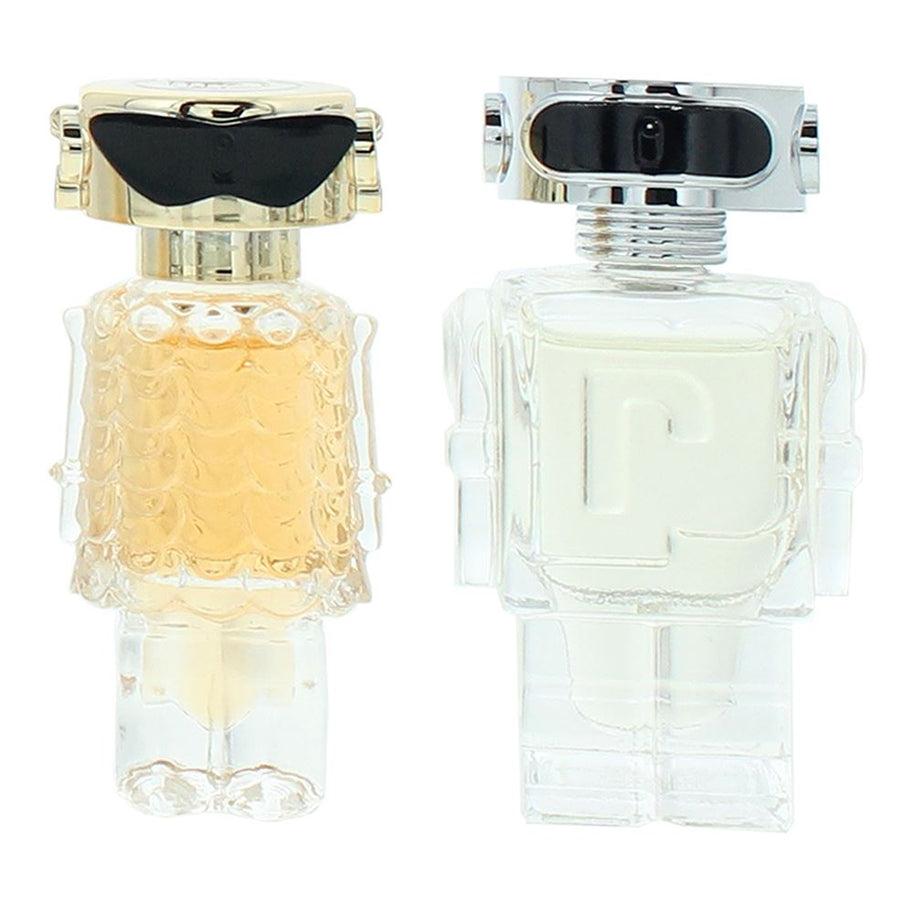 Set Paco Rabanne: Fame, Eau De Parfum, Γυναικείο, 4 ml *Miniature + Phantom In Red, Eau De Toilette, Ανδρικό, 4 ml *Miniature