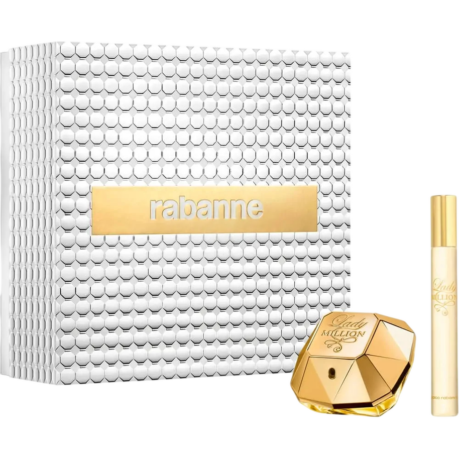 Σετ Paco Rabanne: Lady Million, Eau De Parfum, Για Γυναίκες, 50 ml + Lady Million, Eau De Parfum, Για Γυναίκες, 10 ml