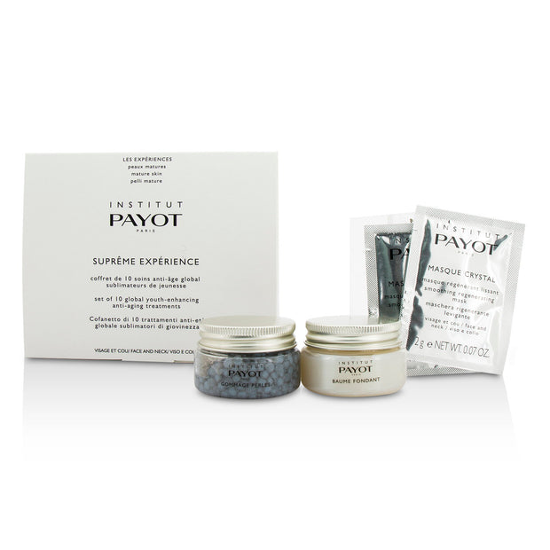 Pro Box Le Supreme Set Payot: Baume Fondant, Balm, Για το Πρόσωπο, 30 g + Crystal, Powder Mask, Για το Πρόσωπο, 10 pcs, 2 g + Gommage Perles, Serum Capsules, Για το Πρόσωπο, 30 g