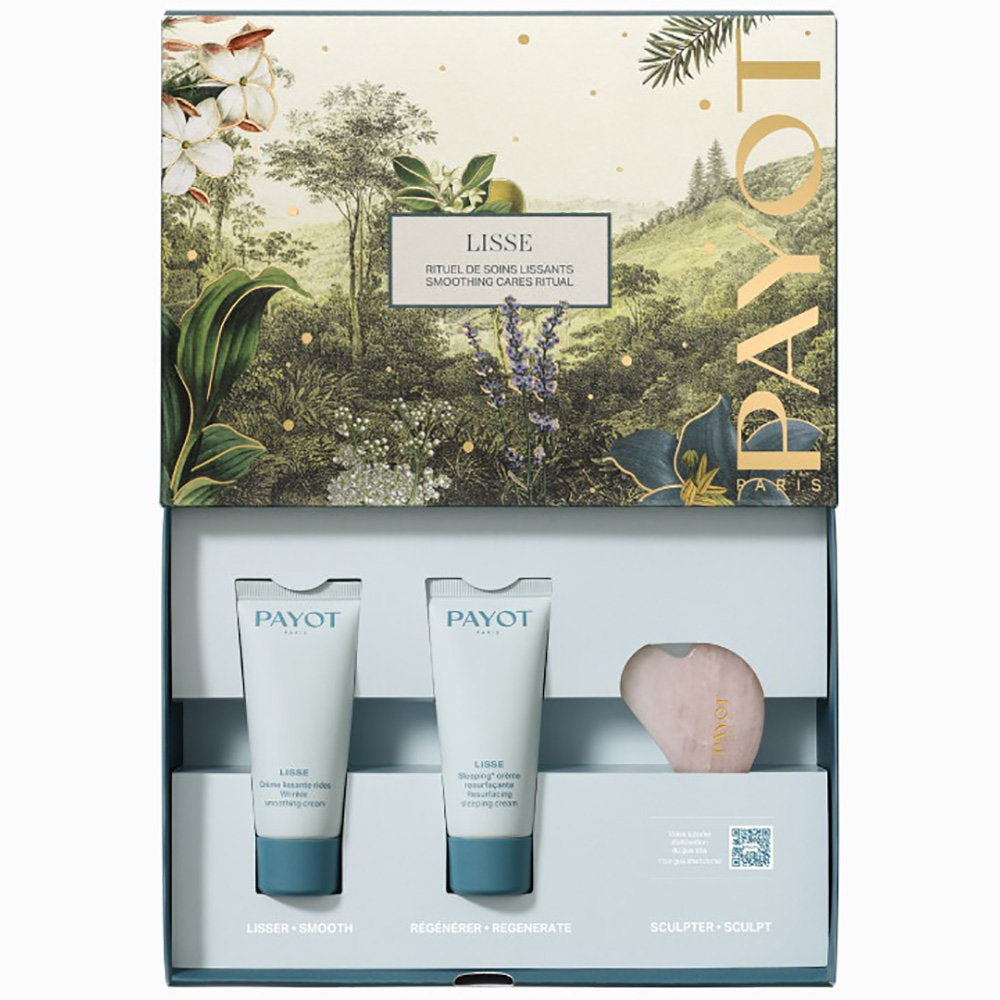 Set Payot: Lisse, Resurfacing, Κρέμα Νύχτας Για το Πρόσωπο, 30 ml + Lisse, Wrinkle Λείανσης, Κρέμα Προσώπου, 30 ml + Mini Gua Sha, Light Pink, Lifting & Σύσφιξης, Για το Πρόσωπο Massage Stone