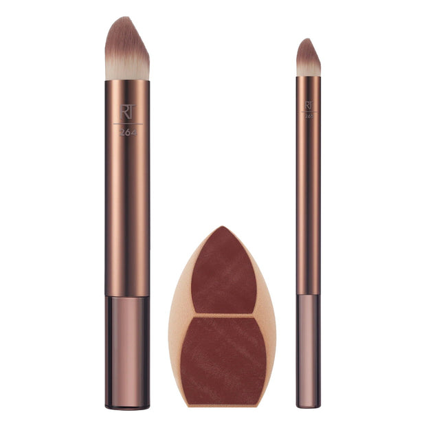Σετ Real Techniques: Makeupsaver, Makeup Sponge + Makeupsaver, Concealer Brush, RT 265 + Makeupsaver, Πινέλο Foundation, RT 267