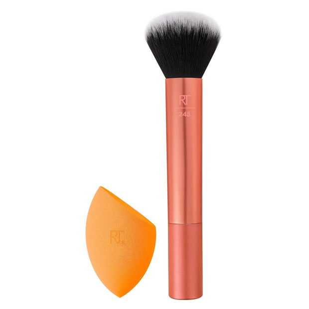 Σετ Real Techniques: Real Techniques, Blending, Πινέλο Foundation, Rt 245 + Miracle, Makeup Sponge, Orange