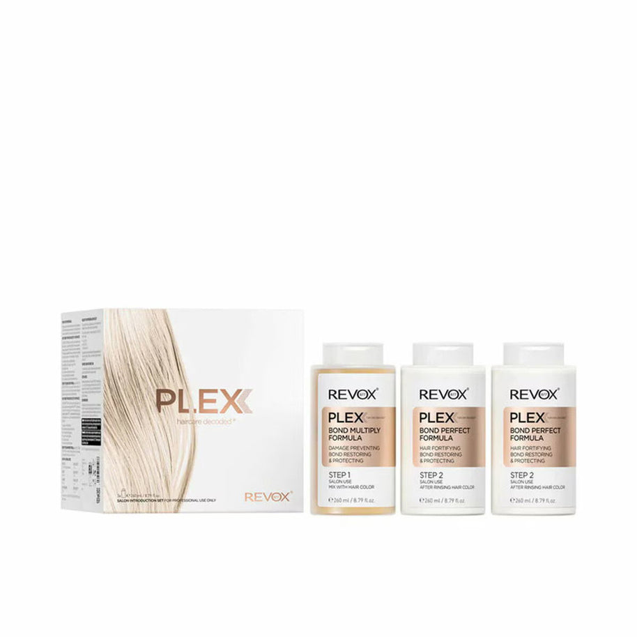 Σετ Revox B77: Plex Bond Step 1, Hair Cream Treatment, Bond Repair, 260 ml + Plex Bond Step 2, Hair Cream Treatment, Reconnects Bonds & Protect, 2 pcs, 260 ml