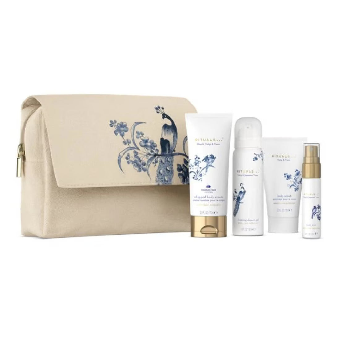 Set Rituals: Amsterdam Collection, Cleansing, Shower Mousse, 50 ml + Amsterdam Collection, Ενυδατική, Κρέμα Σώματος, 70 ml + Amsterdam Collection, Spray Σώματος, Tulip & Japanese Yuzu, 20 ml + Amsterdam Collection, Exfoliating, Scrub Σώματος, 70 g
