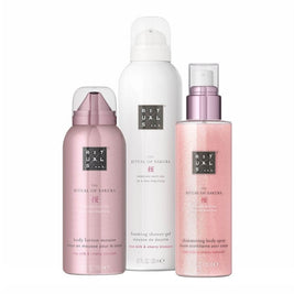 Σετ Rituals: The Ritual Of Sakura, Shower Mousse, 200 ml + The Ritual Of Sakura, Shimmer, Spray Σώματος, 150 ml + The Ritual Of Sakura, Λοσιόν Σώματος, 150 ml