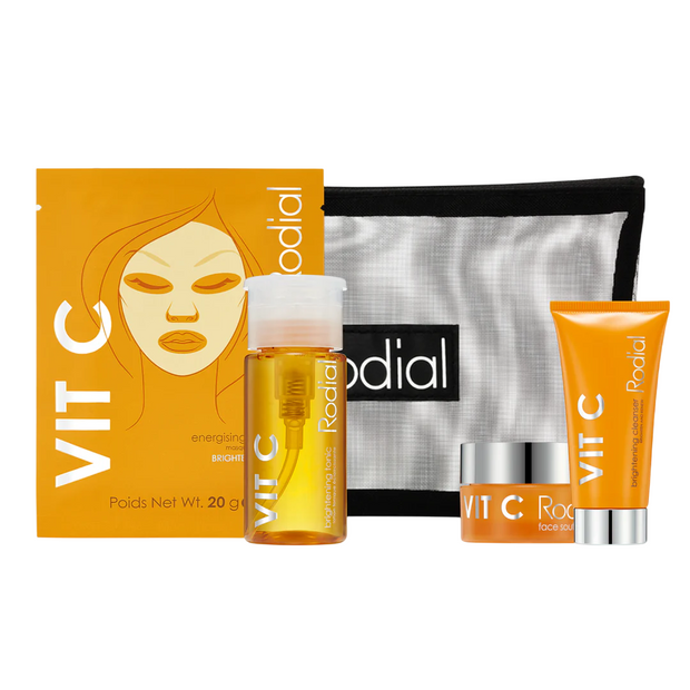 Little Luxuries Kit Σετ Rodial: Vit C, Λαμπερό, Gel Καθαρισμού, Για το Πρόσωπο, 20 ml + Vit C, Λαμπερό, Souffle, Για το Πρόσωπο, 15 ml + Vit C, Λαμπερό, Tonic Mist, 100 ml + Vit C, Τόνωσης, Sheet Mask, Για το Πρόσωπο, 20 g