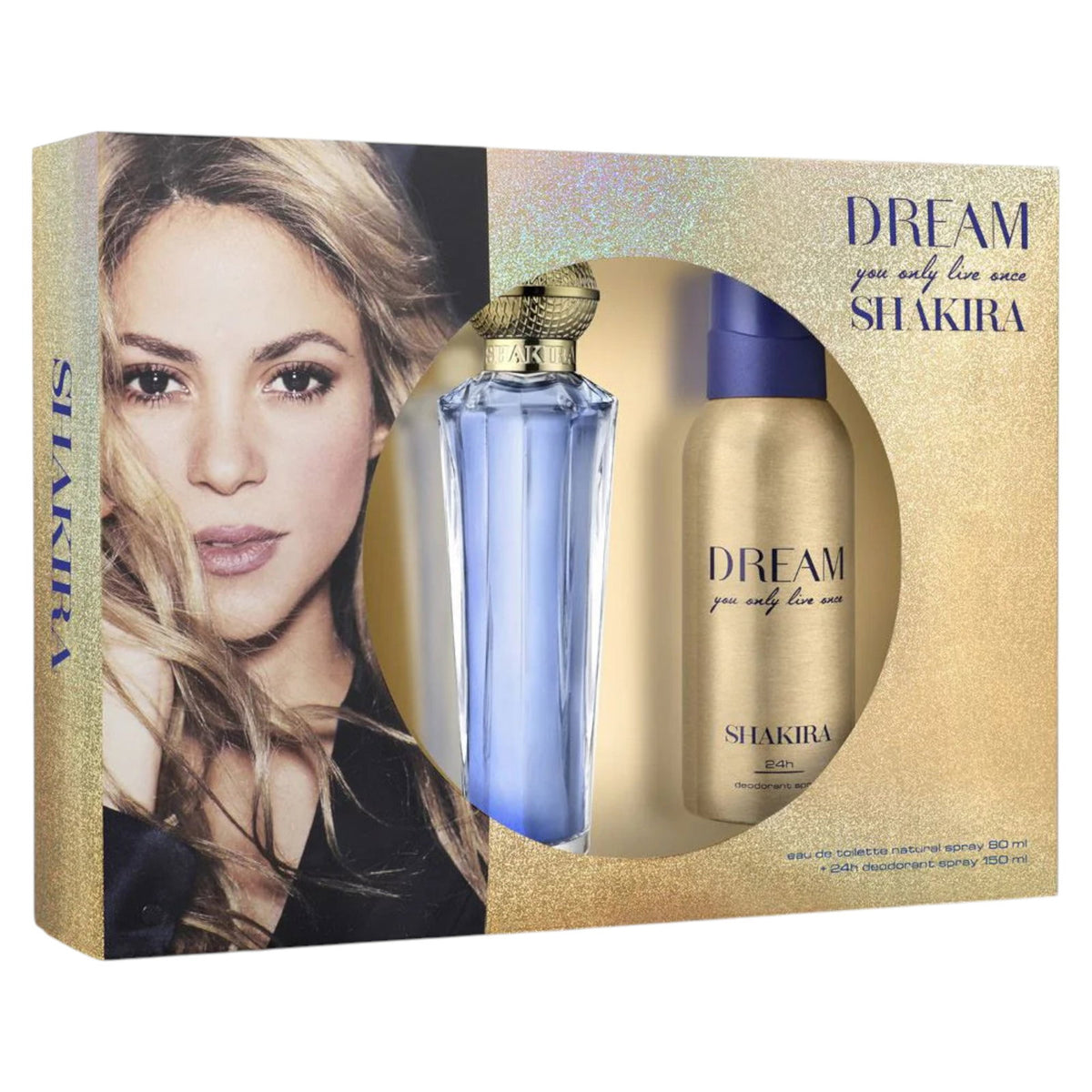 Σετ Shakira: Dream You Only Live Once, Eau De Toilette, Για Γυναίκες, 80 ml + Dream You Only Live Once, Αποσμητικό Spray, Για Γυναίκες, 150 ml