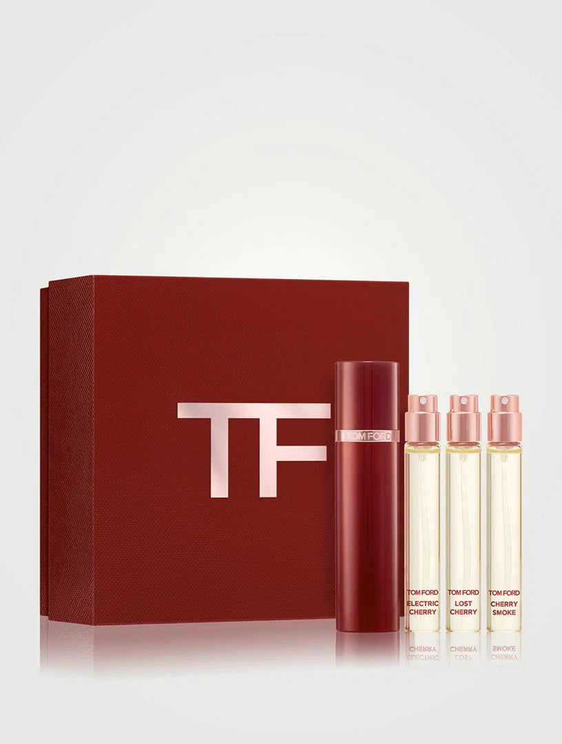 Set Tom Ford: Cherry Smoke, Eau De Parfum, Γυναικείο, 10 ml + Electric Cherry, Eau De Parfum, Γυναικείο, 10 ml + Lost Cherry, Eau De Parfum, Γυναικείο, 10 ml