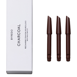 Set Trio, Byredo, All-In-One, Eyebrow Cream Pencil, 04, Charcoal, Refill, 3 pcs, 0.25 g